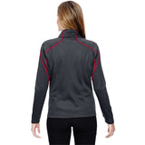 Chamarra deportiva para mujer en dos tonos Carbon/Olympic Red North End