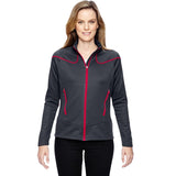 Chamarra deportiva para mujer en dos tonos Carbon/Olympic Red North End