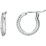 Pendientes Shimmer Huggies -Plata Gorjana