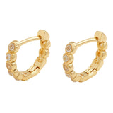 Pendientes Madison Shimmer Huggies -Oro Gorjana