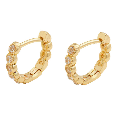 Pendientes Madison Shimmer Huggies -Oro Gorjana