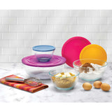 Set de vidrio Pyrex Bowl acanalado para mezclar