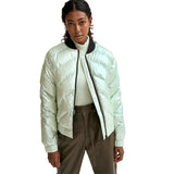 Chaqueta bomber acolchada metálica verde by Noize